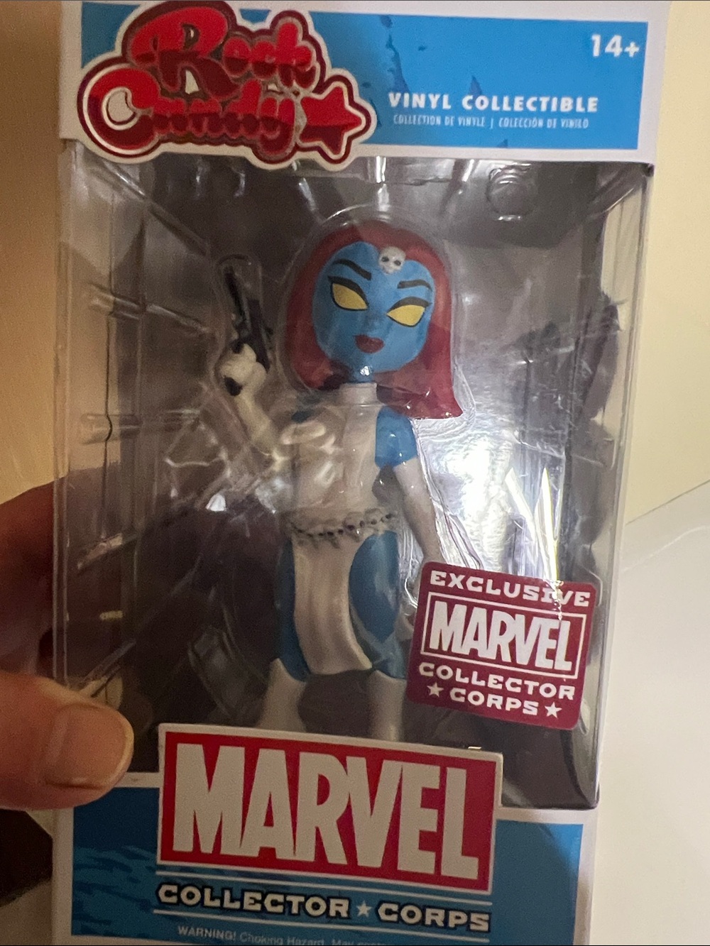 Marvel Mystique Rock Candy Vinyl Figure - Blue, Red, White